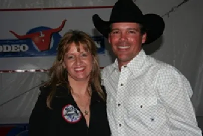 Ann Pierce with country artist Clay Walker.