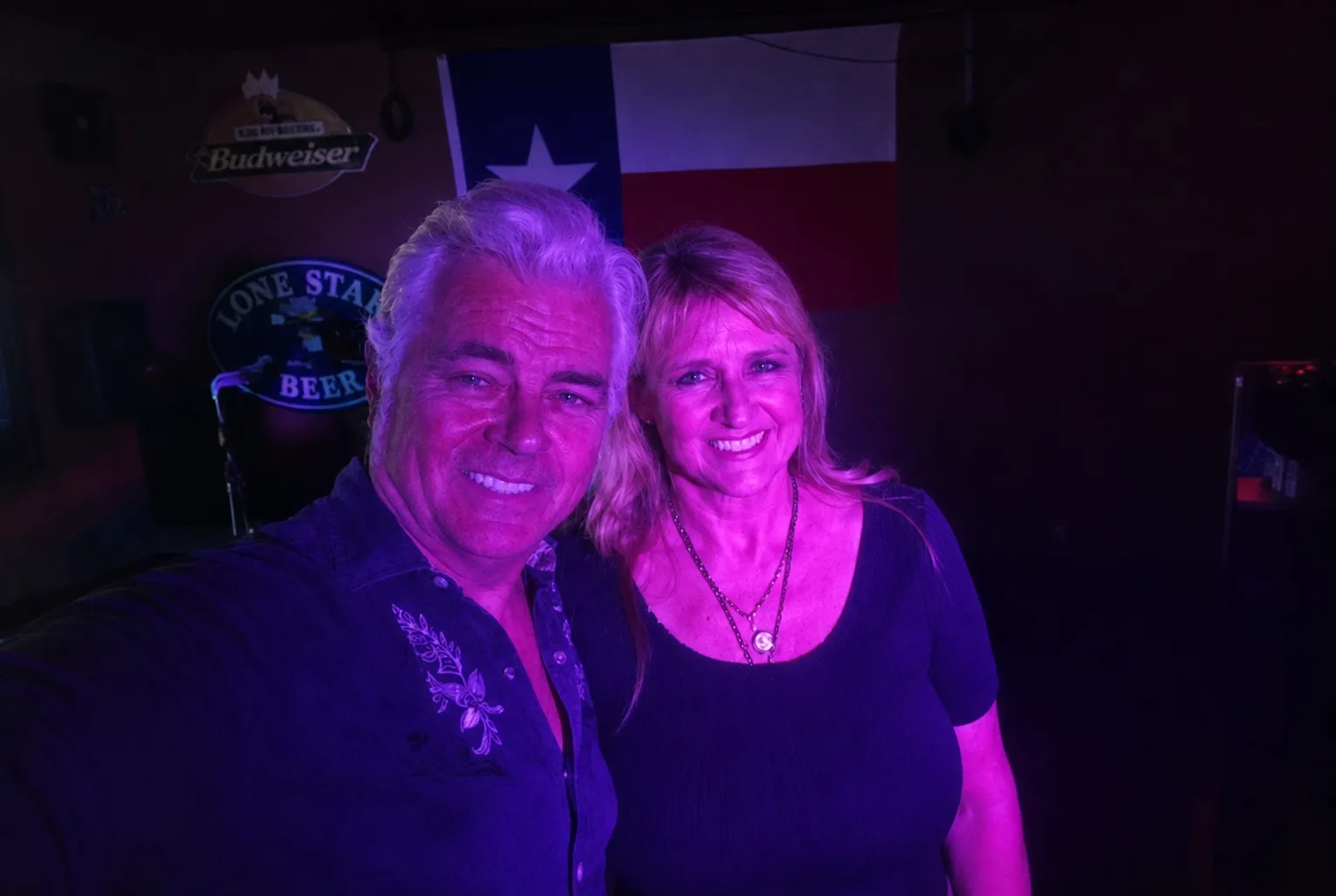 Ann Pierce with country artist Dale Watson.