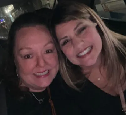 Dana Woods and Tawanna at the event tent.